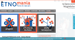 Desktop Screenshot of etnomania.pl