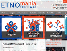 Tablet Screenshot of etnomania.pl